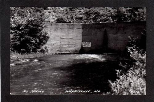 MO Big Springs WAYNESVILLE MISSOURI RPPC Real Photo PC