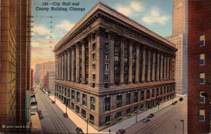 Illinois Chicago City Hall and County Building 1950 Curteich