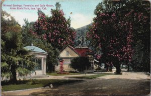 Mineral Springs Fountain and Bath House Alum Rock Park San Jose California C035