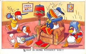 Valentine & Sons #4445 Walt Disney 1945 date,  writing on back 