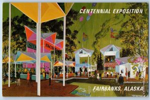 Fairbanks Alaska Postcard Alaska 67 Centennial Exposition Bartlett Plaza c1960's