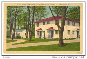 Island Park Restaurant and Motor Court, North of Harrisburg, Pennsylvania, 40...