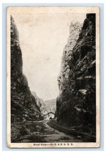 C.1910 Royal Gorge. On D. & R. G. R. R. Postcard F103E