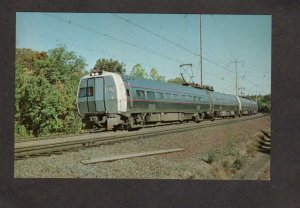 MD Amtrak Metroline Railroad Train # 103 Baltimore Maryland to New York Postcard