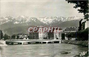 Modern Postcard Grenoble French Alps Beautiful New Bridge Gate and France Bel...