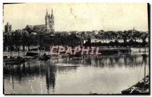 Postcard Modern Angers View from the Port of Upper Chain