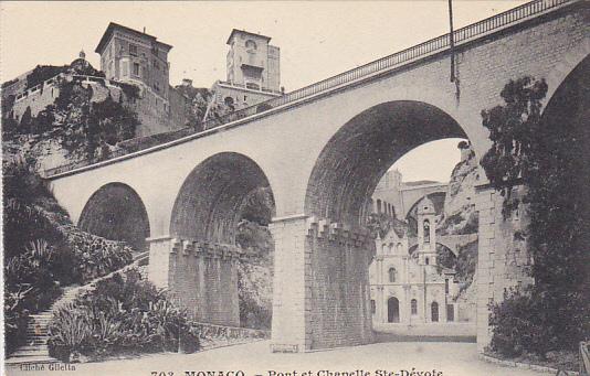 Monaco Pont et Chapelle Sainte Devote