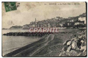 Old Postcard Menton Old Town