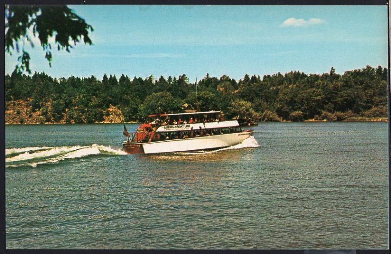 Ontario GANANOQUE AMERICAN ADONIS Double Deck Boat 1000 Islands 1950s-1970s
