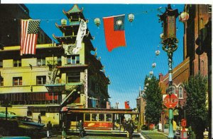 America Postcard - 60's San Francisco's Chinatown, California. Posted 1969-8054A