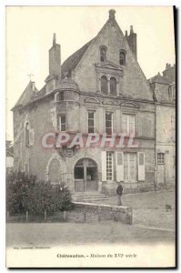 Old Postcard Chateaudun House the XVI century