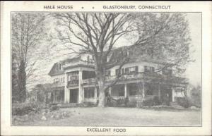 Glastonbury CT Hale House Restaurant Postcard