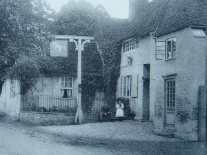 Surrey SHERE The Square THE WHITE HORSE c1903 UB Postcard COMSHALL DUPLEX K32