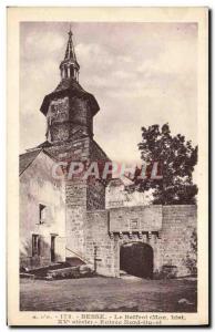 Old Postcard Besse The Belfry