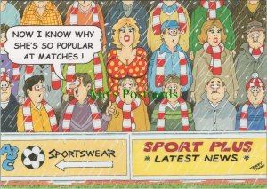 Comic Postcard - Sports - Football Match Crowd - Spectators  Ref.RR15035 