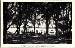 Water Front of Moray Court Cottages Motel St Petersburg FL Vintage Postcard B01 