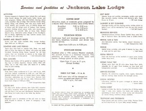  Vintage Jackson Lake Lodge Guest Map of Rooms Brochure Grand Teton 1960s? 