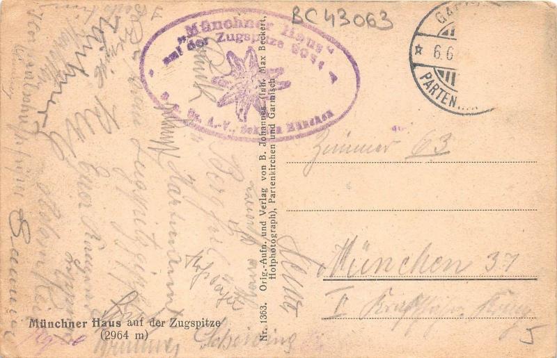 BC43063 Munchner Haus auf der Zugspitze   germany