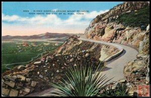 Scenic Highway Around Mount Franklin, Above El Paso, Texas