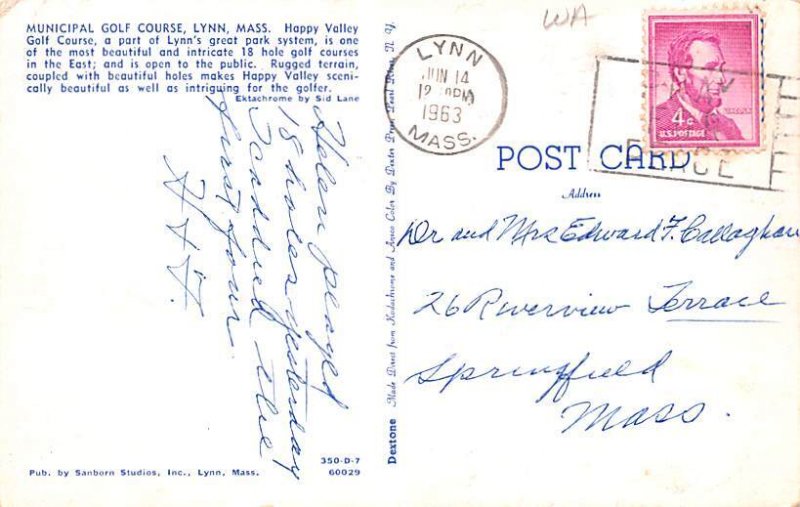 Municipal Golf Course Lynn, Massachusetts MA