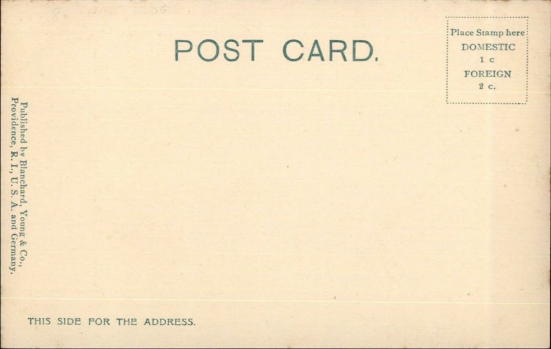 Woonsocket RI Nourse Mill c1910 Postcard