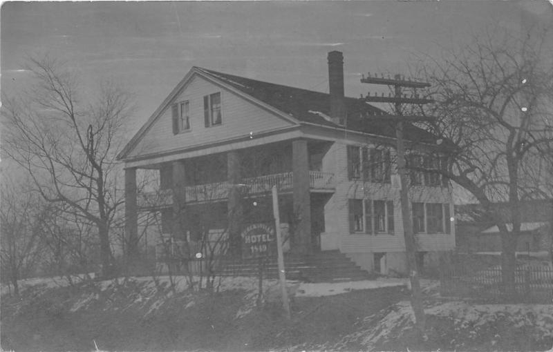 F2/ Brecksville Ohio RPPC Postcard c1910 Brecksville Hotel Building