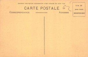 France Loches Castle with legend vintage postcard