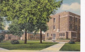 Wyoming Laramie Knight Hall University Of Wyoming 1957 Curteich