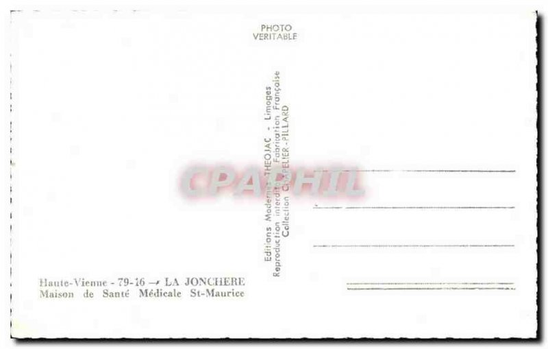 Modern Postcard La Jonchere health medicated House St Maurice