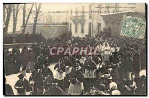 Old Postcard Autun Funerailes St Cardinal Perraud February 15, 1906