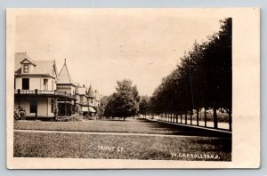 RPPC  1910  West Carrollton  Ohio   Front Street    Postcard