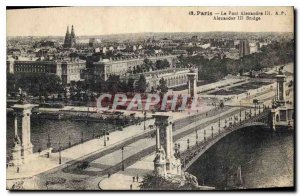 Postcard Old Paris Pont Alexandre III