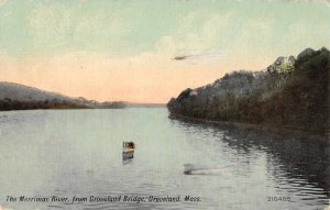 Groveland Massachusetts Merrimack River from Groveland Bridge Postcard JF360076