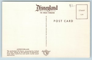 Postcard CA Disneyland Adventureland Enchanted Tiki Room United Air Lines X12