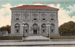 J71/ Ottawa Ohio Postcard c1910 Putnam County Court House Building 60