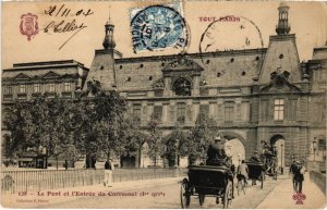 CPA TOUT PARIS 128 1e Pont et Entree du Carrousel (1270483)