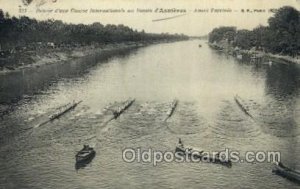 Retoir Dune course Internationale au Bassin d Asnieves Rowing Team 1914 posta...