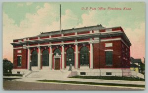 Pittsburg Kansas~US Post Office~c1910 Postcard
