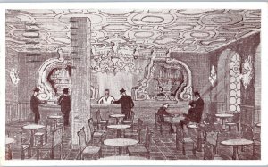 The Rialto Room Eitels Old Heidelberg Inn Chicago Illinois Postcard Posted 1937