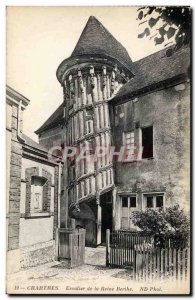 Old Postcard Chartres Queen Berthe staircase