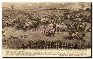 Old Postcard Panorama of the Battle of Waterloo Napoleon 1st Army