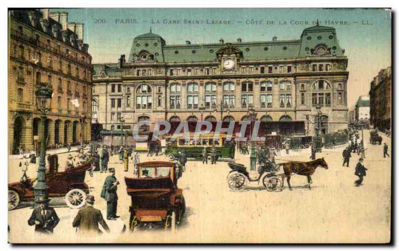 Old Postcard The Paris Saint Lazare Approval of the Court of Havre