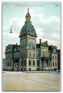 c1910 Court House Exterior Building Sioux City Iowa Vintage Antique IA Postcard