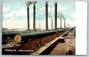 A Modern Coke Oven  Pittsburgh  Pennsylvania   Postcard  1913