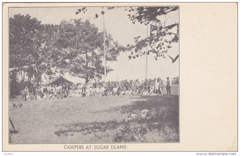 CANADA, 1900-1910's; Campers At Sugar Island