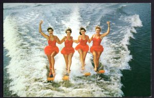 Florida CYPRESS GARDENS AQUA-MAIDS perform Spectacular Waterskiing Feats Chrome