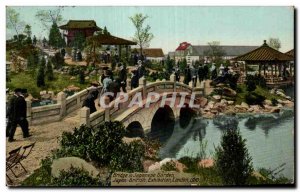 Postcard Old Bridge in Japanese Garden Japan British Exhibition London Japan ...