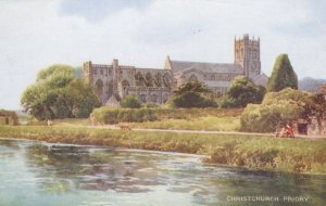 Dorset Postcard - Christchurch Priory - Art Colour RS22995A