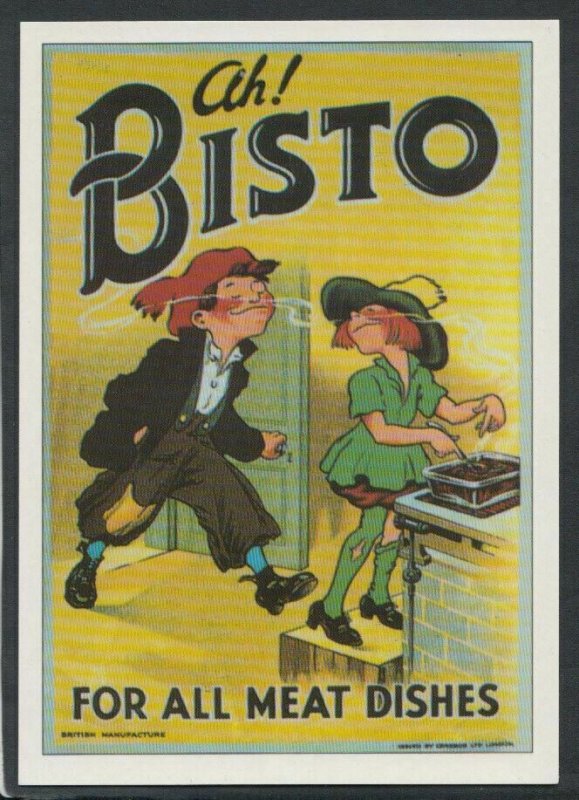 Advertising Postcard - Cooking / Food, Ah! Bisto Gravy -For All Meat Dishes DP60 