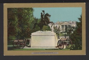 DC WASHINGTON Jackson's Statue Ullman's Gold Border Series #3075 Und/B